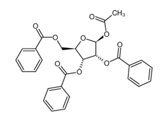 Picture of (5-acetyloxy-3,4-dibenzoyloxy-oxolan-2-yl)methyl benzoate