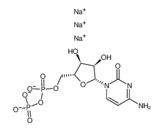 Picture of trisodium,[[5-(4-amino-2-oxopyrimidin-1-yl)-3,4-dihydroxyoxolan-2-yl]methoxy-oxidophosphoryl] phosphate