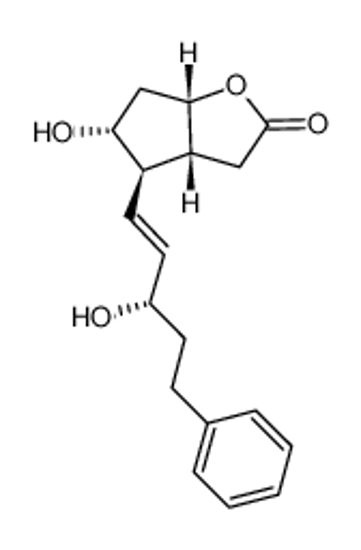 Picture of (3aR,4R,5R,6aS)-5-hydroxy-4-[(3S)-3-hydroxy-5-phenylpent-1-enyl]-3,3a,4,5,6,6a-hexahydrocyclopenta[b]furan-2-one