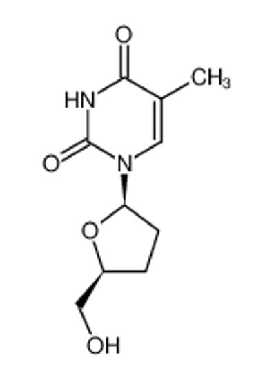 Picture of 1-[(2R,5S)-5-(hydroxymethyl)oxolan-2-yl]-5-methylpyrimidine-2,4-dione
