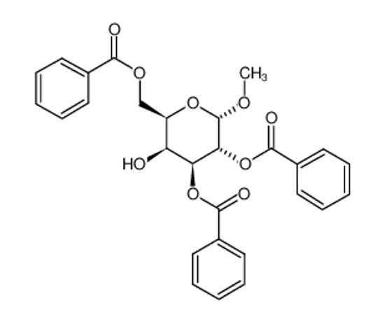 Picture of [(2R,3S,4S,5R,6S)-4,5-dibenzoyloxy-3-hydroxy-6-methoxyoxan-2-yl]methyl benzoate