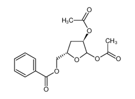 Picture of [(2S,4R)-4,5-diacetyloxyoxolan-2-yl]methyl benzoate
