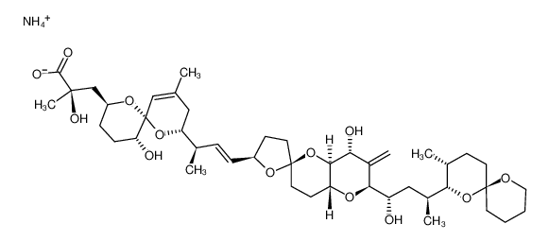 Picture of Okadaic acid ammonium salt from Prorocentrum concavum