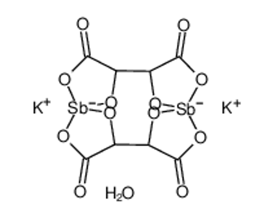 Изображение dipotassium bis[μ-tartrato(4-)]diantimonate(2-) trihydrate