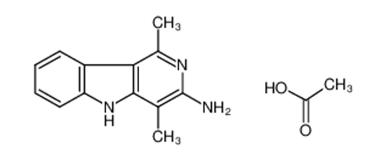 Picture of 3-Amino-1,4-dimethyl-5H-pyrido[4,3-b]indole Acetate