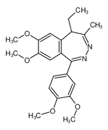 Picture of 1-(3,4-dimethoxyphenyl)-5-ethyl-7,8-dimethoxy-4-methyl-5H-2,3-benzodiazepine