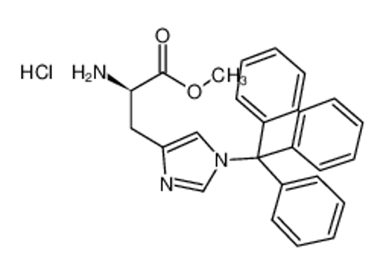 Picture of methyl (2R)-2-amino-3-(1-tritylimidazol-4-yl)propanoate,hydrochloride