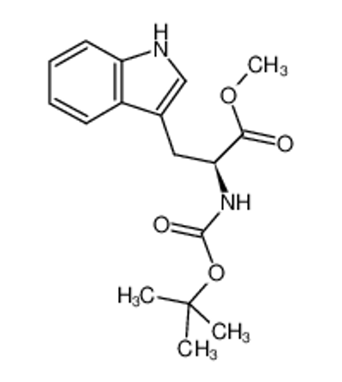 Picture of methyl (2S)-3-(1H-indol-3-yl)-2-[(2-methylpropan-2-yl)oxycarbonylamino]propanoate