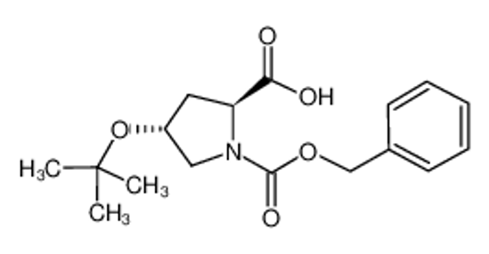Picture of (2S,4R)-4-[(2-methylpropan-2-yl)oxy]-1-phenylmethoxycarbonylpyrrolidine-2-carboxylic acid