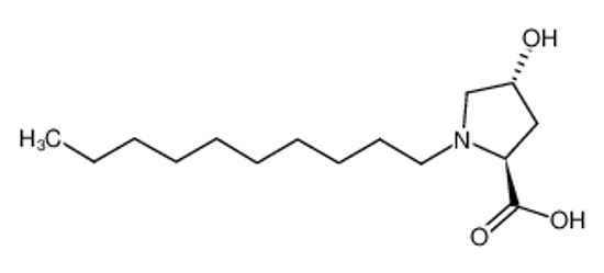 Picture of (2S,4R)-1-decyl-4-hydroxypyrrolidine-2-carboxylic acid