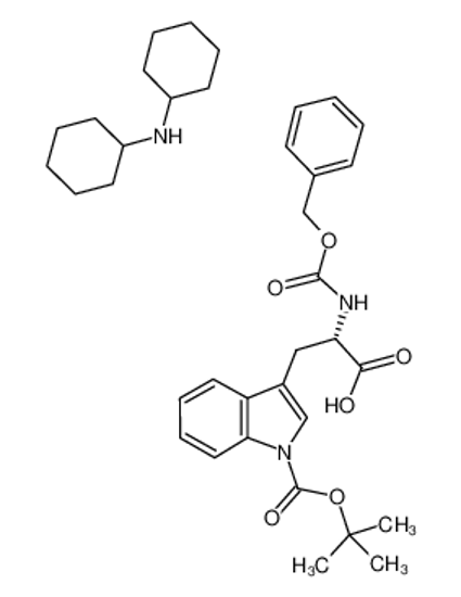 Picture of N-cyclohexylcyclohexanamine,3-[1-[(2-methylpropan-2-yl)oxycarbonyl]indol-3-yl]-2-(phenylmethoxycarbonylamino)propanoic acid