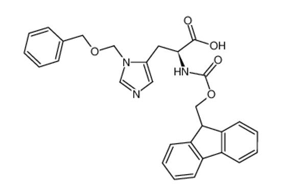 Изображение (2S)-2-(9H-fluoren-9-ylmethoxycarbonylamino)-3-[3-(phenylmethoxymethyl)imidazol-4-yl]propanoic acid
