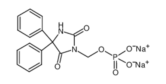 Picture of disodium,(2,5-dioxo-4,4-diphenylimidazolidin-1-yl)methyl phosphate