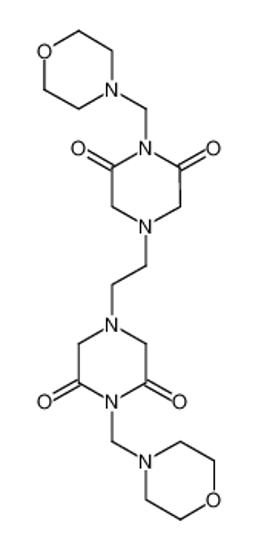 Picture of 1-(morpholin-4-ylmethyl)-4-[2-[4-(morpholin-4-ylmethyl)-3,5-dioxopiperazin-1-yl]ethyl]piperazine-2,6-dione