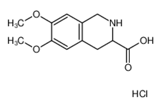 Picture of 1,2,3,4-Tetrahydro-6,7-dimethoxy-3-isoquinolinecarboxylic acid hydrochloride
