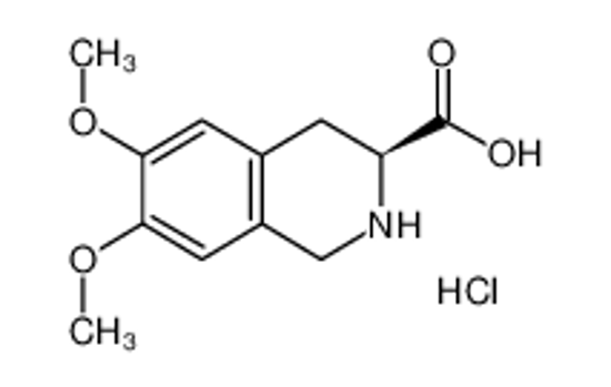 Picture of (3S)-6,7-dimethoxy-1,2,3,4-tetrahydroisoquinoline-3-carboxylic acid