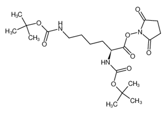 Imagem de (2,5-dioxopyrrolidin-1-yl) (2S)-2,6-bis[(2-methylpropan-2-yl)oxycarbonylamino]hexanoate