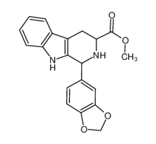 Picture of (1R,3R)-METHYL-1,2,3,4-TETRAHYDRO-1-(3,4-METHYLENEDIOXYPHENYL)-9H-PYRIDO[3,4-B]INDOLE-3-CARBOXYLATE