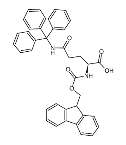 Picture of (2S)-2-(9H-fluoren-9-ylmethoxycarbonylamino)-5-oxo-5-(tritylamino)pentanoic acid