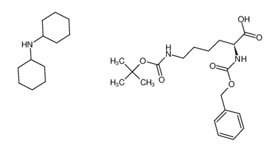 Picture of N-cyclohexylcyclohexanamine,(2S)-6-[(2-methylpropan-2-yl)oxycarbonylamino]-2-(phenylmethoxycarbonylamino)hexanoic acid