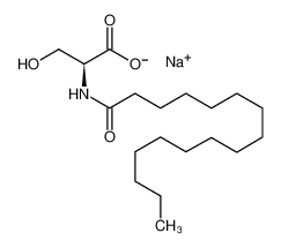 Picture of sodium,(2S)-2-(hexadecanoylamino)-3-hydroxypropanoate