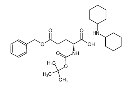 Picture of N-cyclohexylcyclohexanamine,(2S)-2-[(2-methylpropan-2-yl)oxycarbonylamino]-5-oxo-5-phenylmethoxypentanoic acid