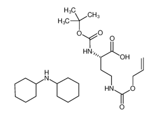 Picture of N-cyclohexylcyclohexanamine,(2S)-2-[(2-methylpropan-2-yl)oxycarbonylamino]-4-(prop-2-enoxycarbonylamino)butanoic acid
