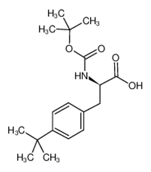 Изображение (2R)-3-(4-tert-butylphenyl)-2-[(2-methylpropan-2-yl)oxycarbonylamino]propanoic acid