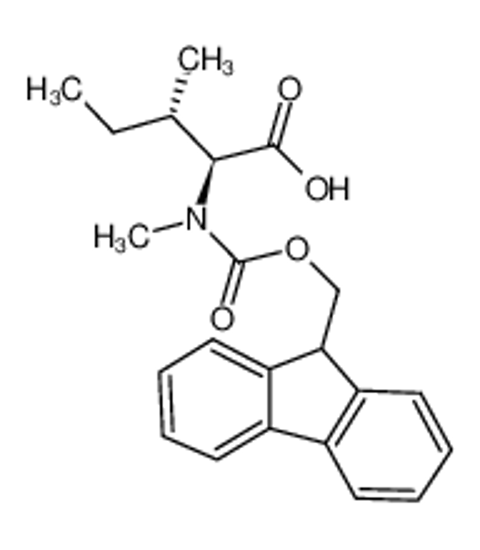 Picture of (2S,3S)-2-[9H-fluoren-9-ylmethoxycarbonyl(methyl)amino]-3-methylpentanoic acid