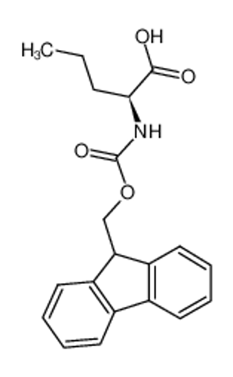 Picture of (2S)-2-(9H-fluoren-9-ylmethoxycarbonylamino)pentanoic acid