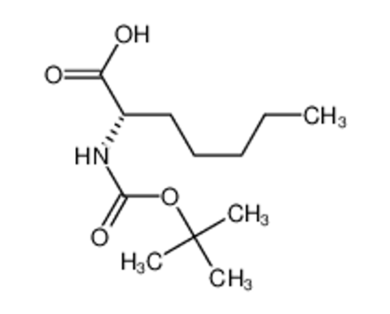 Picture of (2S)-2-[(2-methylpropan-2-yl)oxycarbonylamino]heptanoic acid