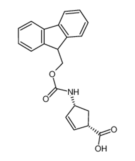 Picture of (1S,4R)-4-(9H-fluoren-9-ylmethoxycarbonylamino)cyclopent-2-ene-1-carboxylic acid