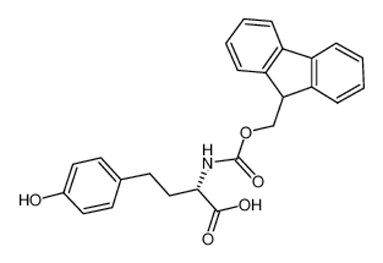 Picture of (2S)-2-(9H-fluoren-9-ylmethoxycarbonylamino)-4-(4-hydroxyphenyl)butanoic acid