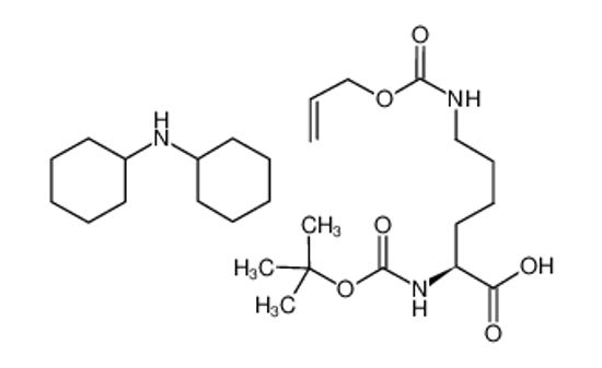 Picture of N-cyclohexylcyclohexanamine,(2S)-2-[(2-methylpropan-2-yl)oxycarbonylamino]-6-(prop-2-enoxycarbonylamino)hexanoic acid