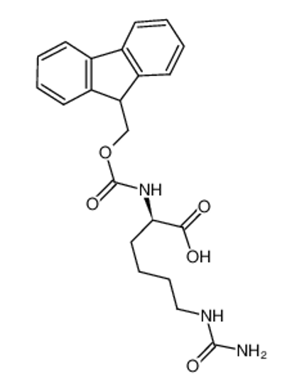 Picture of (2R)-6-(carbamoylamino)-2-(9H-fluoren-9-ylmethoxycarbonylamino)hexanoic acid