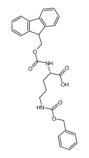 Picture of (2S)-2-(9H-fluoren-9-ylmethoxycarbonylamino)-5-(phenylmethoxycarbonylamino)pentanoic acid