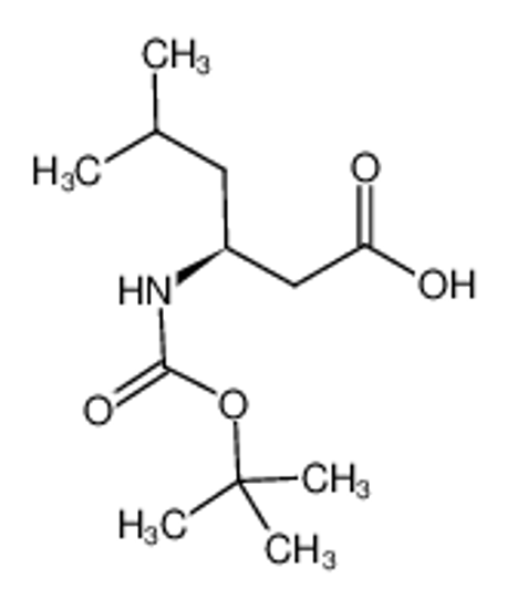 Picture of (3S)-5-methyl-3-[(2-methylpropan-2-yl)oxycarbonylamino]hexanoic acid