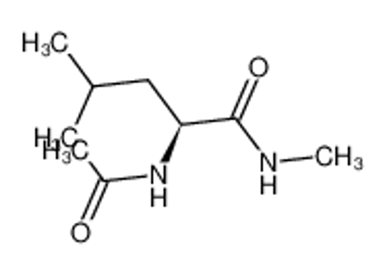 Picture of (2S)-2-acetamido-N,4-dimethylpentanamide