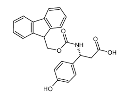 Picture of (3R)-3-(9H-fluoren-9-ylmethoxycarbonylamino)-3-(4-hydroxyphenyl)propanoic acid