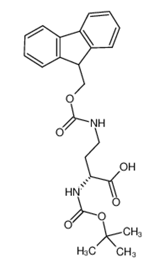 Imagem de (R)-4-((((9H-Fluoren-9-yl)methoxy)carbonyl)amino)-2-((tert-butoxycarbonyl)amino)butanoic acid