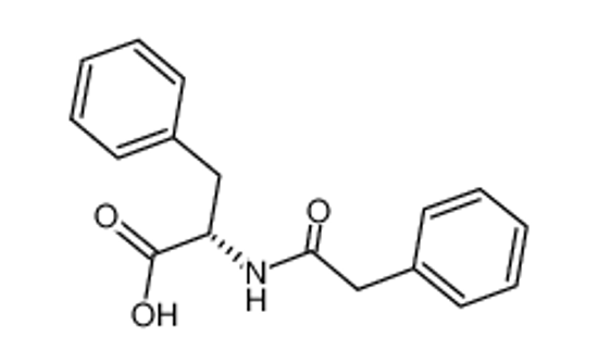 Изображение (2S)-3-phenyl-2-[(2-phenylacetyl)amino]propanoic acid