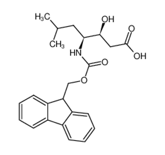 Picture of (3S,4S)-4-(9H-fluoren-9-ylmethoxycarbonylamino)-3-hydroxy-6-methylheptanoic acid