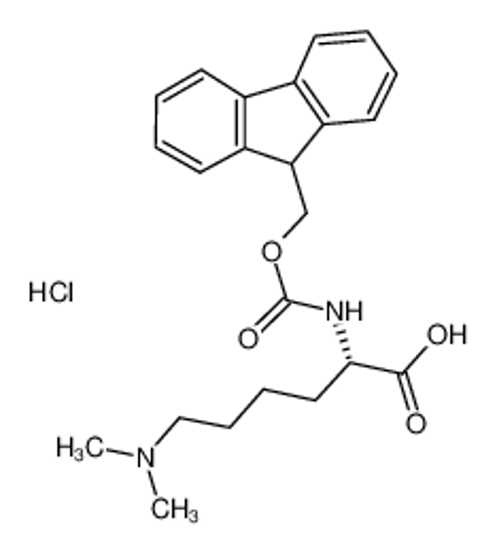 Picture of (2S)-6-(dimethylamino)-2-(9H-fluoren-9-ylmethoxycarbonylamino)hexanoic acid,hydrochloride