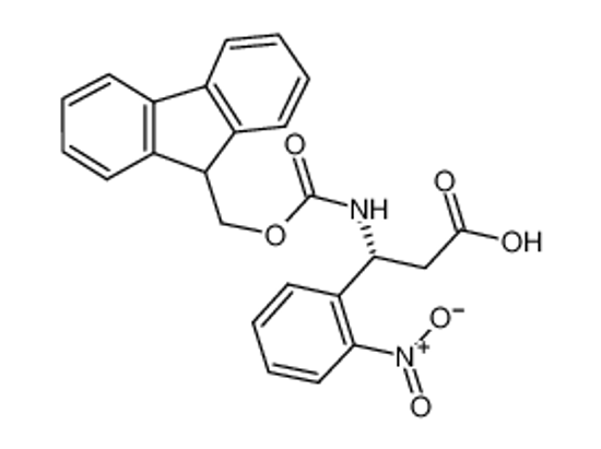 Picture of (3R)-3-(9H-fluoren-9-ylmethoxycarbonylamino)-3-(2-nitrophenyl)propanoic acid