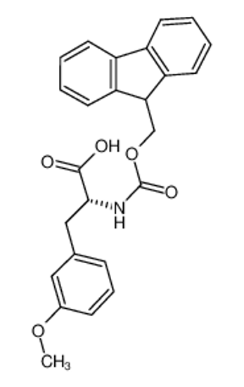 Picture of (2R)-2-(9H-fluoren-9-ylmethoxycarbonylamino)-3-(3-methoxyphenyl)propanoic acid