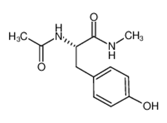 Picture of (2S)-2-acetamido-3-(4-hydroxyphenyl)-N-methylpropanamide