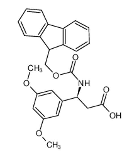 Picture of (3S)-3-(3,5-dimethoxyphenyl)-3-(9H-fluoren-9-ylmethoxycarbonylamino)propanoic acid