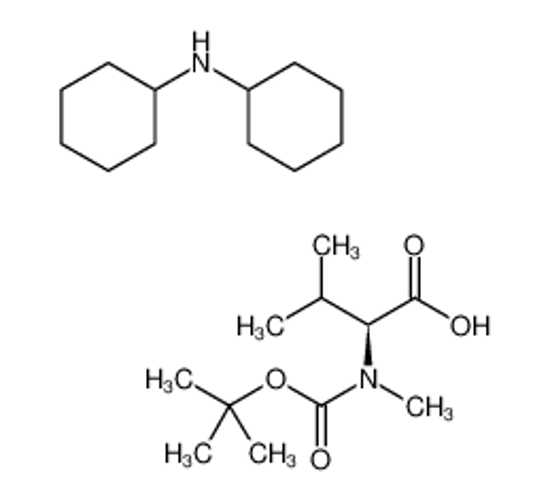 Picture of N-cyclohexylcyclohexanamine,(2S)-3-methyl-2-[methyl-[(2-methylpropan-2-yl)oxycarbonyl]amino]butanoic acid
