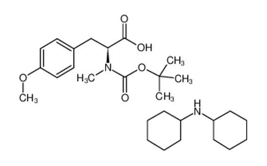 Picture of N-cyclohexylcyclohexanamine,(2S)-3-(4-methoxyphenyl)-2-[methyl-[(2-methylpropan-2-yl)oxycarbonyl]amino]propanoic acid
