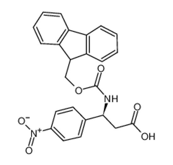 Picture of (3S)-3-(9H-fluoren-9-ylmethoxycarbonylamino)-3-(4-nitrophenyl)propanoic acid